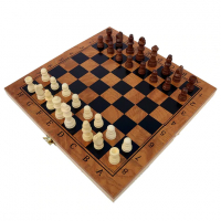 Шах и табла дървен 40см, снимка 2 - Шах и табла - 19214352