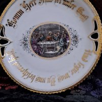 Раритет ! Колекционерска порцеланова чиния ,,Тайната вечеря,,, снимка 1 - Антикварни и старинни предмети - 40901323