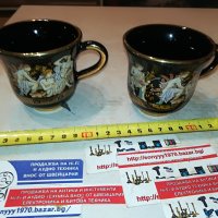 terracotto-hand made 24k gold чаши за кафе-2БР M0306232047, снимка 5 - Колекции - 40939309