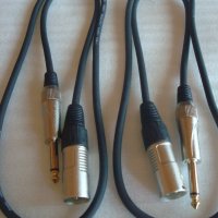 Аудио кабел м. канон-моно жак /1м./, снимка 1 - Други - 41695887