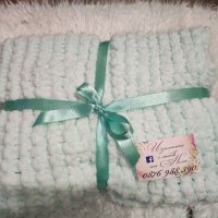 Бебешко одеало пелена подарък за Погача, изписване на бебе , снимка 1 - Спално бельо и завивки - 39319676