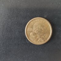 Един долар монета US LIBERTY 2000-P Sacagawea Gold Color Circulated, снимка 1 - Колекции - 40951284