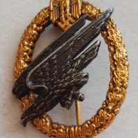 WW2-Немски знак парашутист Вермахт/злато сребро/, снимка 11 - Колекции - 41746052