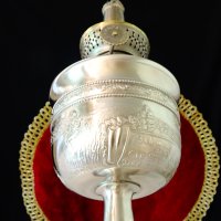 Газена лампа Кosmos Вrenner с картина Лорелай,калай. , снимка 9 - Антикварни и старинни предмети - 40951161