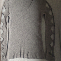 Сива блуза, снимка 1 - Блузи с дълъг ръкав и пуловери - 44679515