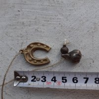 Миниатюрна бронзова подкова с тежест, снимка 4 - Антикварни и старинни предмети - 39943610
