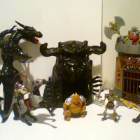 Фентъзи фигурки фигури играчки - замък, вълци, дракон рицари играчки на фирмите ELC и Simba, Papo, снимка 1 - Колекции - 44784338