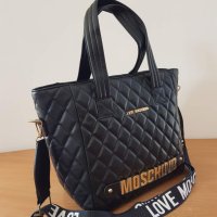 Голяма Черна чанта/реплика  Moschino DP357, снимка 2 - Чанти - 40571040