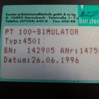 симулатор Bursher Decadischer Pt 100 - Simulator 4501, снимка 4 - Други машини и части - 34100122