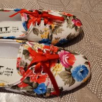 Обувки свежи на цветя, флорални мотиви, снимка 8 - Дамски елегантни обувки - 41470925