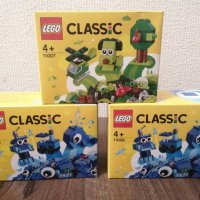 Ново оригинално LEGO CLASSIC мод. 11007,LEGO Classic 11006 - Творчески сини тухлички, снимка 1 - Конструктори - 36015735