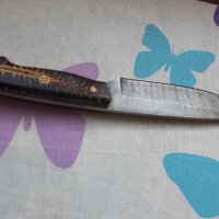 Нож от дамаска стомана, снимка 1 - Ножове - 33910769