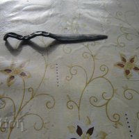 Уникален кован нож за писма кама ковано желязо, снимка 3 - Колекции - 34540999