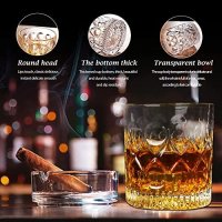 Нов D&H Whiskey комлект от 4 чаши/Скоч Коняк Уиски/Подарък луксозен сервиз, снимка 5 - Сервизи - 41203103
