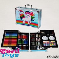 Комплект за оцветяване в куфар, 145 части, снимка 1 - Рисуване и оцветяване - 41803993