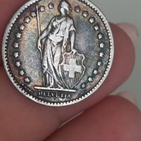  1 франк 1921 г сребро Швейцария, снимка 5 - Индустриална техника - 41734966
