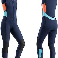 Нов дамски дълъг неопренов костюм без ръкави плувен костюм водни спортове, снимка 1 - Други - 41190935