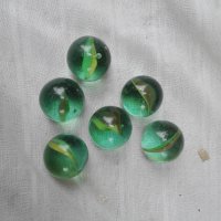 стари стъклени топчета 6 БР, снимка 1 - Колекции - 34516367