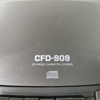 Радио Ресийвър касетен дек CD player SONY CDF-909 , снимка 3 - Радиокасетофони, транзистори - 39961281