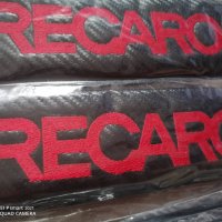 ТОП !!! Супер качество черен карбон кожа протектор калъфи за колан РЕКАРО RECARO  за кола автомобил , снимка 4 - Аксесоари и консумативи - 33799661