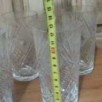 Кристални чаши за вода , снимка 4 - Антикварни и старинни предмети - 35927435