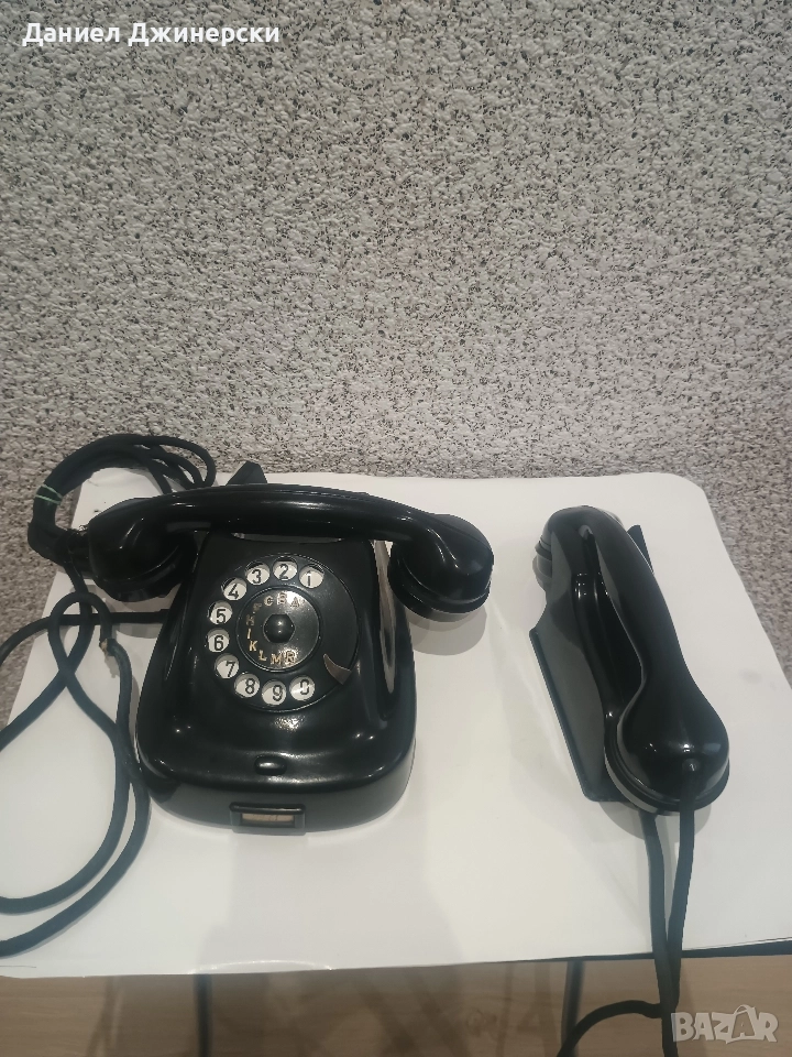 Бакелитов телефон и домофон , снимка 1