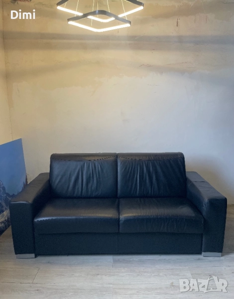 Кожени дивани*БЕЗПЛАТНА ДОСТАВКА*Разтегателен диван от естествена кожа, снимка 1