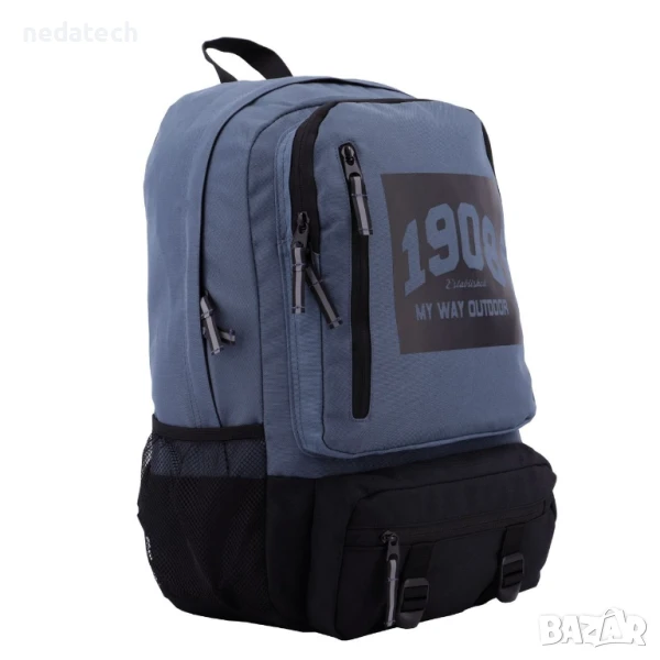 Ученическа раница My Way, Син - Черен, 32x15x47см., снимка 1