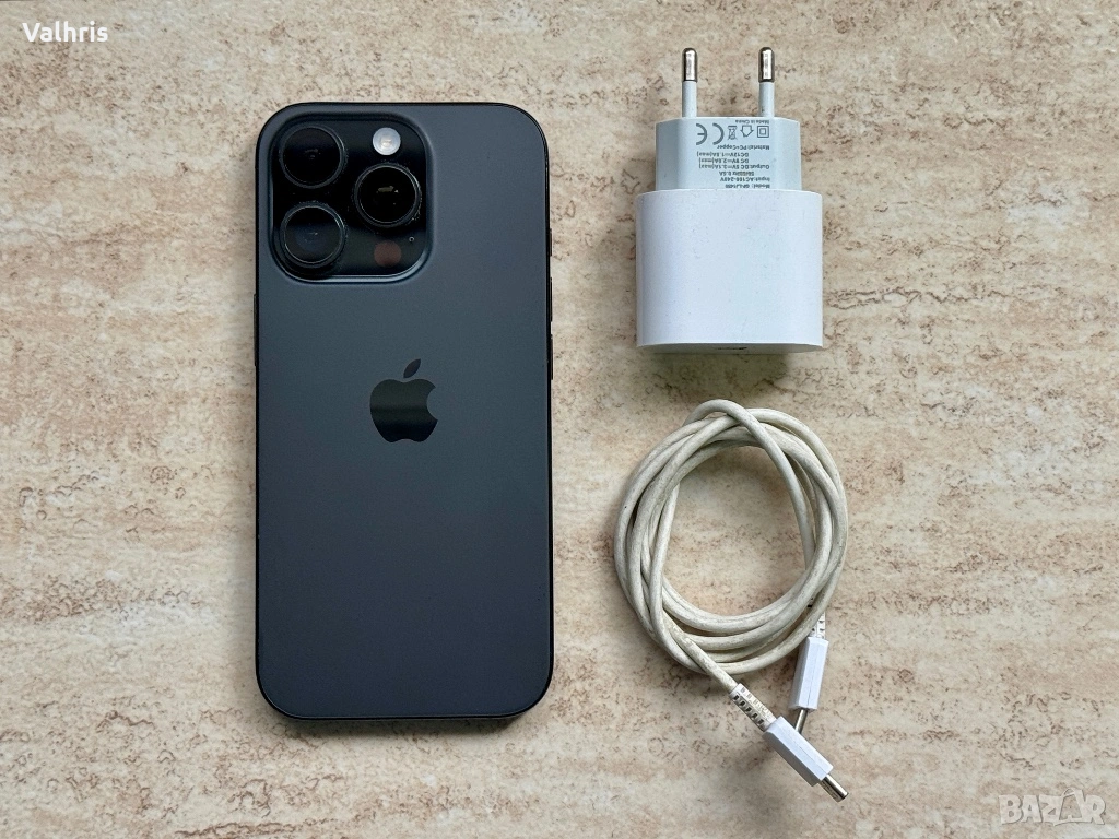 Apple iPhone 16 Pro 128GB Black Titanium, снимка 1