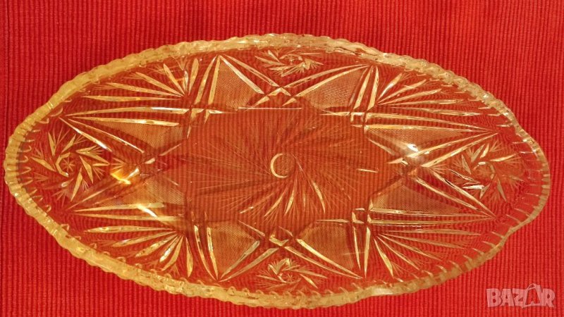 Стара кристална купа, фруктиера. , снимка 1