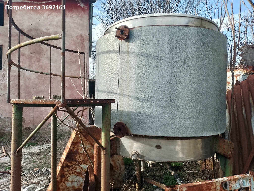 съд от неръждавейка с водна риза и серпентина, снимка 1