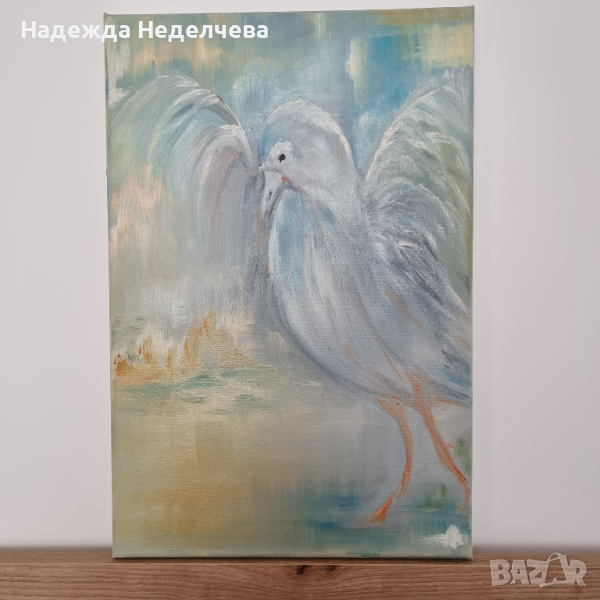 Авторска картина с маслени бои на платно, снимка 1