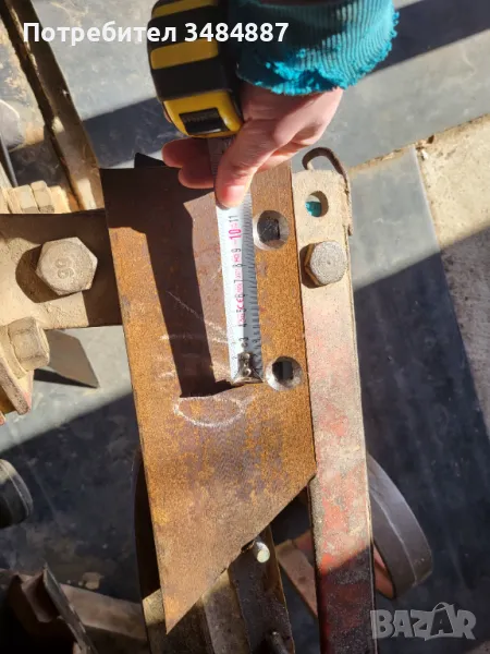 Лемежи за плуг от ресиорна шина междуболтово разстояние 100мм., снимка 1