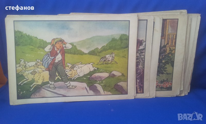Детски нагледен материал „Разкази по картинки” от едно време 31 бр, снимка 1