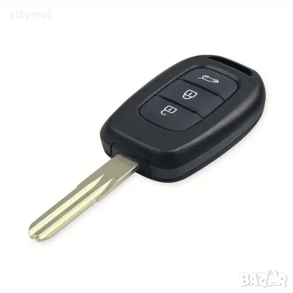 Кутийка за ключ с острие VAC102, с 3 бутона за Renault/Dacia: Clio/Kangoo/Master/Modus/Trafic/Twingo, снимка 1