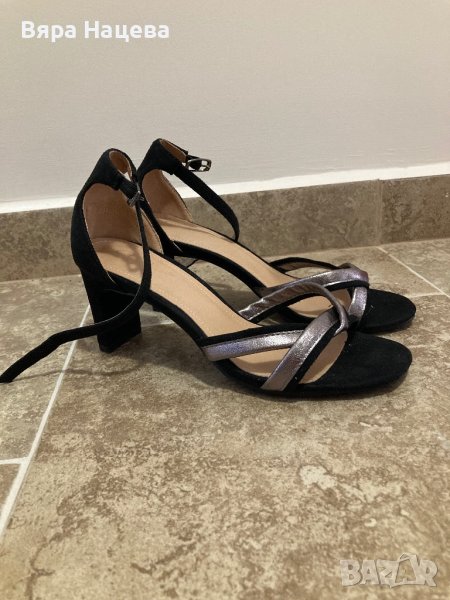 Елегантни сандали на ток, снимка 1
