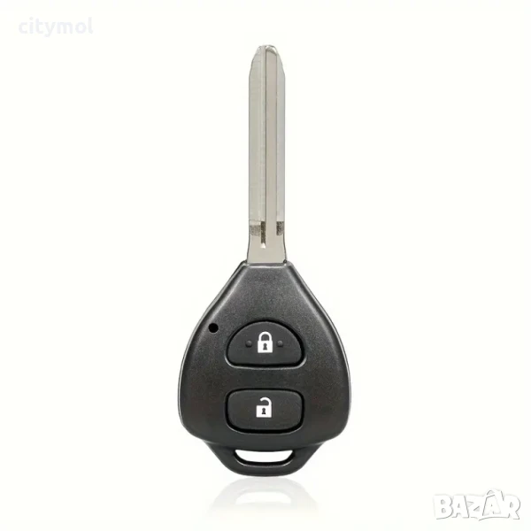 Кутийка за ключ 2 бутона за Toyota Corolla,Avensis, Yaris, RAV4 и др, ​с острие TOY 43, снимка 1