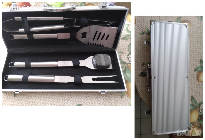 Алуминиев куфар с принадлежности за барбекю , снимка 1