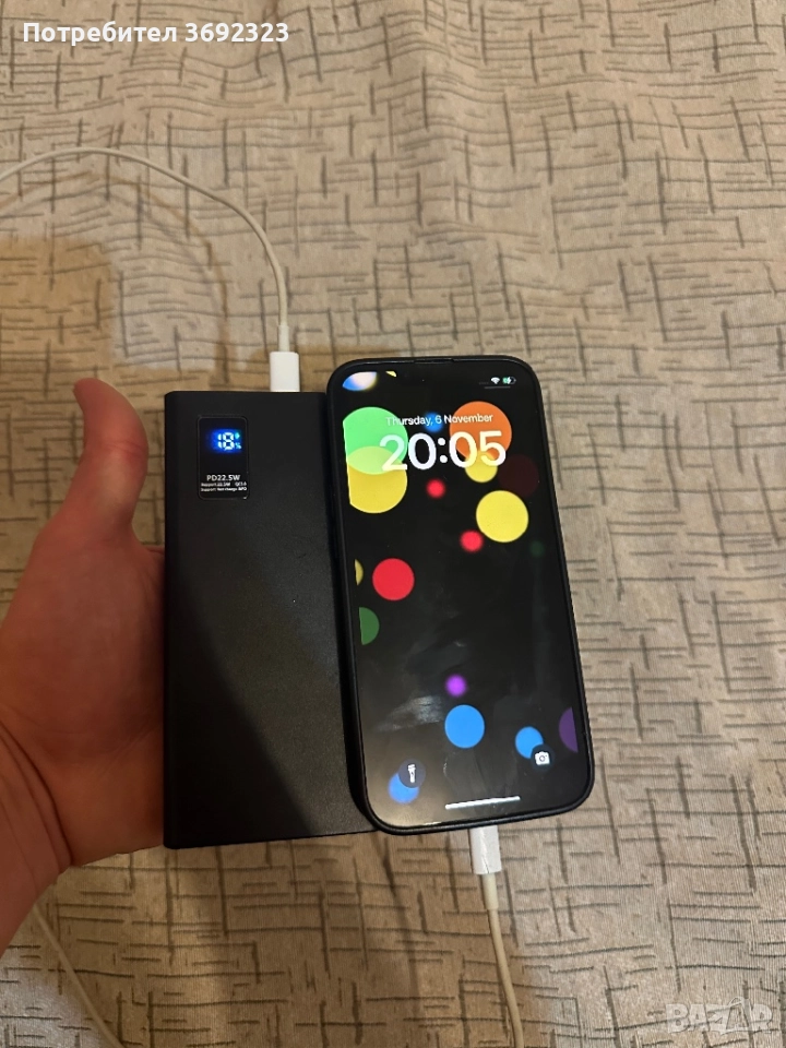 🔋 Power Bank 10 000 mAh 22.5W Fast Charging | USB-C + 2xUSB, снимка 1