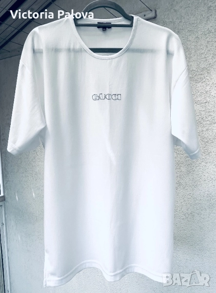 Голяма бяла тениска GUCCI,Италия, снимка 1