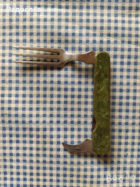 стара сгъваема вилица , снимка 1