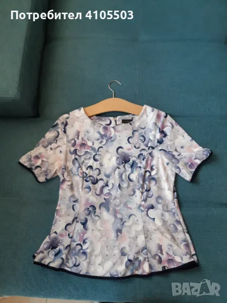 Лилава пролетна блузка , снимка 1