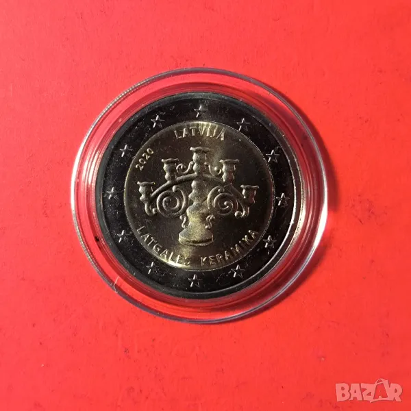 Латвия 2 евро 2020 Латгалска керамика, снимка 1