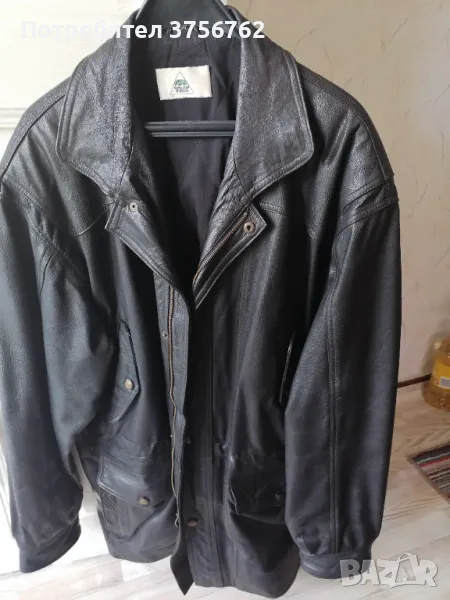 Продавам ново мъжко кожено яке от естествена кожа, снимка 1