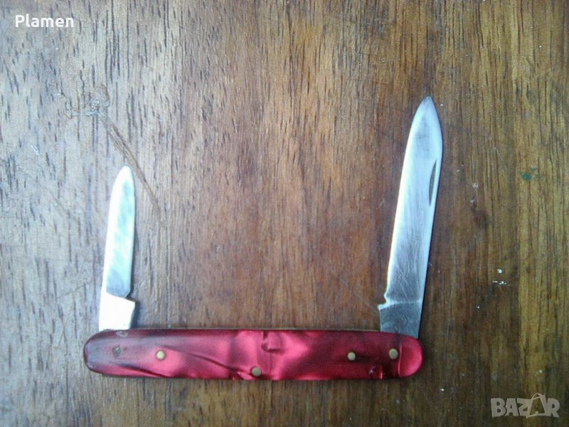 Стар джобен нож на сърп и чук - Габрово, снимка 1