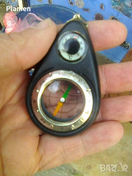 Ключодържател компас и термометър, снимка 1