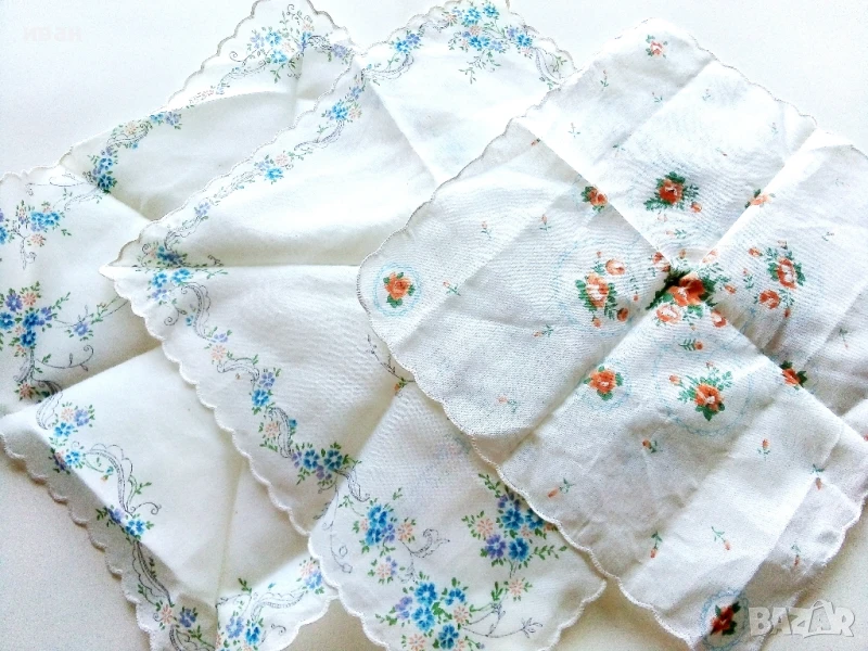 Стари,неупотребявани носни кърпи 3, снимка 1