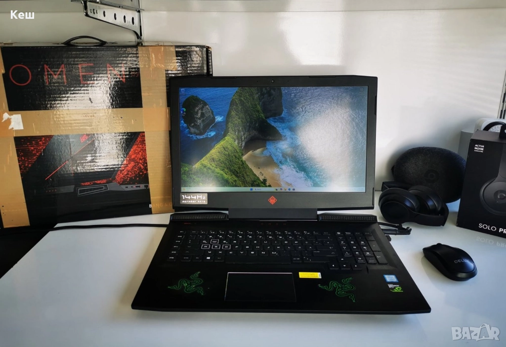Лаптоп HP Omen (Full HD), 144Hz, IPS матов, снимка 1
