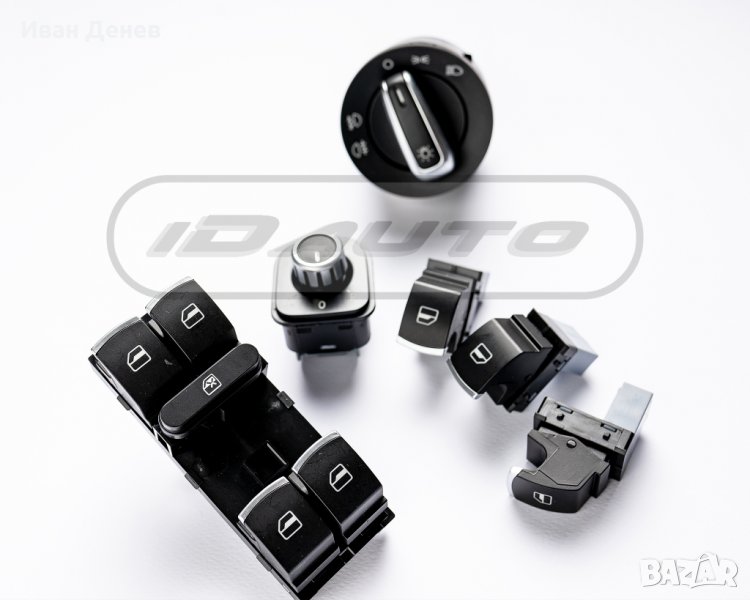 Конзола бутони копчета ,ключ за фарове хром Vw / golf 5 6 / стъкла / tdi, снимка 1