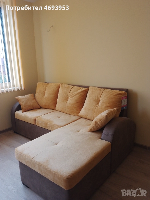 Ъглов разтегателен диван , снимка 1